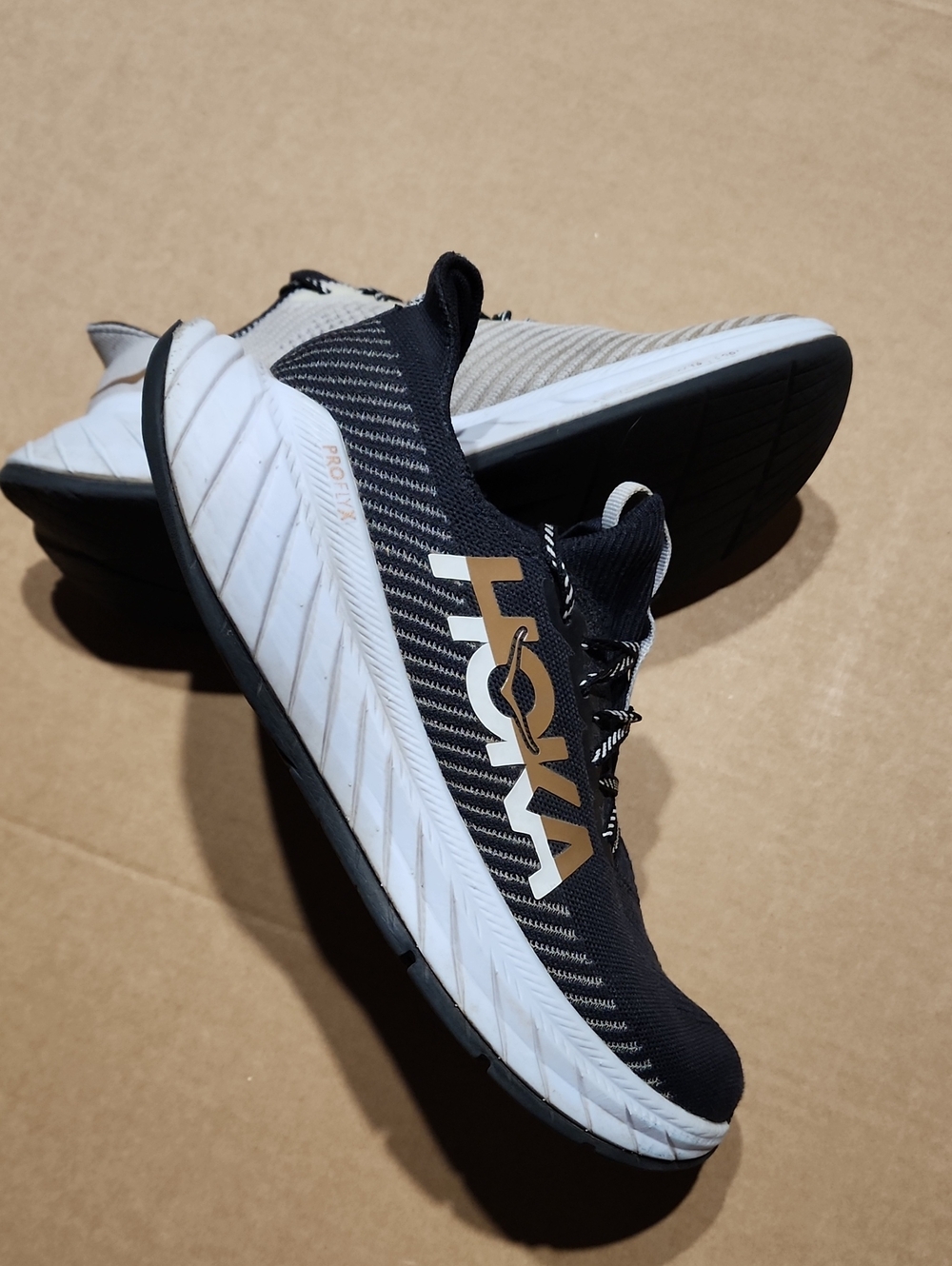 HOKA Carbon X 3 Men's Running Shoes Black/White 11D
